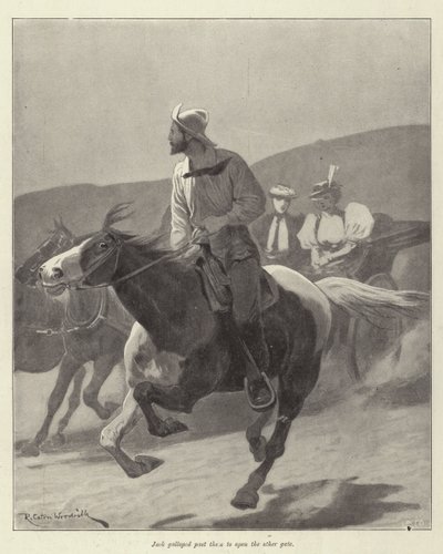 Illustration pour Le Courage de Pauline Camacho, par Morley Roberts - Richard Caton Woodville junior